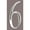 Stainless Steel, variant on Mailbox Accessories  Stnls Steel Address Numbers Size - 2  Number - 6-Stainless Steel