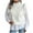 White, variant on Fesfesfes Women Sweater V-neck Solid Fungus Edge Rhombus Knitted Sweater Casual Sleeveless Vest Jacket Coat Tops Tops on