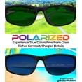 thumbnail image 4 of Molinillo de gafas de sol grinderPUNCH Polarizadas Retro Deportivas con Montura Azul, 4 of 9