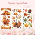 thumbnail image 5 of Rub on Transfer Decals for Furniture Crafts Autumn Leaves 6"x12" 3Pcs Waterproof UV Transfer Decals Sticker for Dresser Glass Porcelain Wood Plastic, 5 of 9