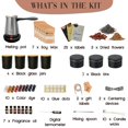 thumbnail image 2 of Kit para hacer velas SoftOwl Premium Soy Black con fundidor eléctrico, 2 of 8