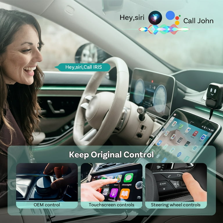 Ottocast Nano Car Ai TV Box Wireless CarPlay & Android Auto