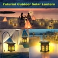 thumbnail image 7 of Outdoor Solar Lanterns, Solar Hanging Lantern, Waterproof Solar Powered Landscape Garden Lights, Flickering Flame Solar Lantern Lights for Garden Patio Deck Yard Table, 7 of 7