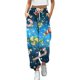 thumbnail image 1 of Pantalones de Mujer Gibobby Holgados Estampado Navideño Azul XL, 1 of 4
