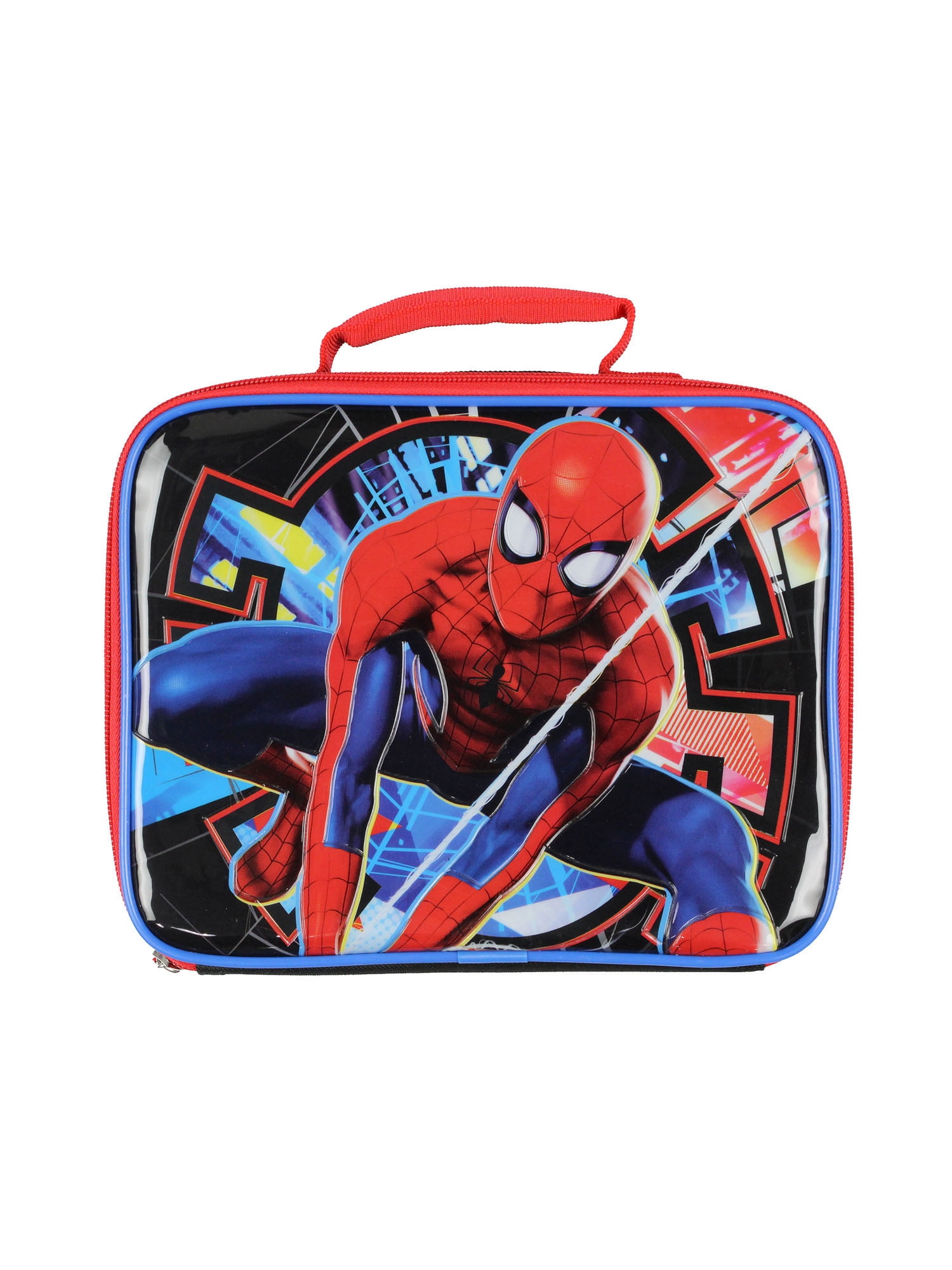 Marvel Spider-Man Lunch Box Spiderman Superhero Insulated Kids Lunch Bag Tote 11"