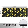 thumbnail image 5 of Kitchen Rugs Sets Of 2,Yellow Lemon Fruit Flowers Black Pattern Anti Fatigue Kitchen Mat Rugs Non Slip Washable,Decorative Kitchen Floor Mats for Kitchen,Sink,Laundry,17"x47"+17"x47", 5 of 5