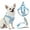 Blue, variant on Jewyow Small Dog Harness No Pull – Adjustable Puppy Vest Harness for Tiny Dogs & Cats, Soft Breathable Mesh Pet Harness, Pink M