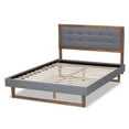 thumbnail image 3 of Baxton Studio Ash Walnut Brown Finished Wood King Size Platform Bed, 3 of 11