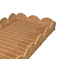 thumbnail image 6 of happimess TRY2001A-3SET Parker Southwestern Cottage Resin Scalloped Rectangular Decorative Serving Trays, Brown (Set of 3), 6 of 7
