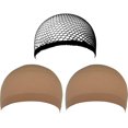 thumbnail image 1 of 3 Pcs Mode Femmes Nylon Haute Élasticité Bas Maille Perruques Casquettes Filet à Cheveux, 1 of 5