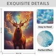 thumbnail image 3 of Diamond Art Kit for Adults, Deer Majestic Sky Glow Antlers Diamond Painting for Adults Beginners, DIY Diamond Art Painting Kits, 5D Diamond Painting Crafts for Home Decor 12x16 Frameless, 3 of 7