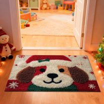 Christmas Doormat Festive Holiday Mat with Animal Designs for Entrance Welcome Mat Syoung manproof Absorbent Fast-Dry Bath Rug（A)
