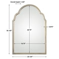 thumbnail image 4 of Uttermost Brayden Contemporary Metal Petite Arch Mirror in Silver Finish, 4 of 4