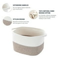 thumbnail image 5 of Rovga Laundry Basket For Clothes Cotton Rope Basket Blanket Basket Living Room Woven Toy Basket For Baby Nursery Storage Gradient Grey, 5 of 7