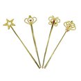 thumbnail image 4 of 6 varitas mágicas doradas de plástico con diseño de estrella y pentagrama, varitas de ángel y hada para fiestas de cumpleaños y cosplay de niñas, 4 of 7