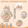 thumbnail image 4 of 11.81" Easter Bunny Stuffed Animals with Clothes & Bow tie,Safe Material Soft Washable Stuffed Bunny,Cute Plush Toy Rabbit Easter Decoration Birthday Gift for Boys and Girls Light Blue7, 4 of 5