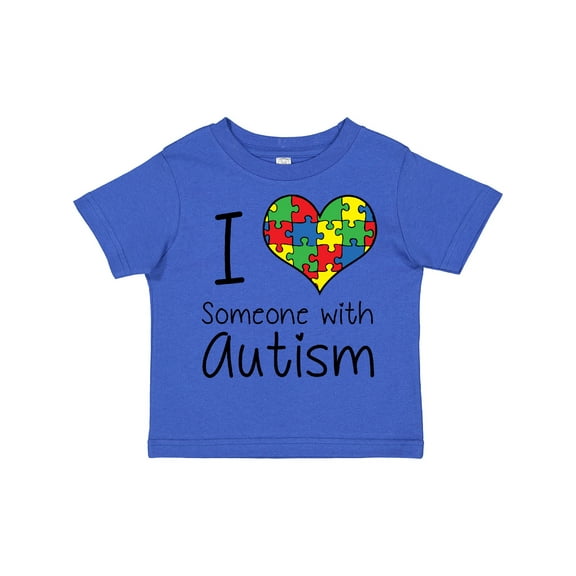 Inktastic I Heart Someone with Autism Boys or Girls Toddler T-Shirt