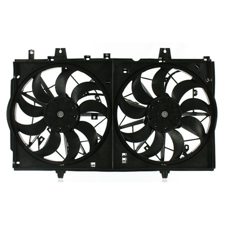 Agility Auto Parts 6010302 Dual Radiator and Condenser Fan Assembly for Nissan Specific Models