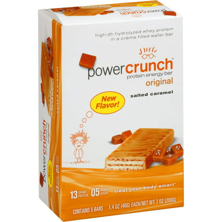 Power Crunch Barres énergétiques des protéines d'origine Caramel Salé, 1,4 oz, 5 count