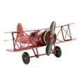 thumbnail image 2 of Modèle d'Avion Rétro Biplan en Métal pour Décoration de Maison et de Café Ornement d'Avion en Fer Vintage, 2 of 7