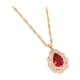 thumbnail image 2 of Collar para mujer, joyería para mujer, collar de diamantes de moda para mujer, colgante de cadena de clavícula con gotas de agua de cristal, anillo de joyería, 2 of 3
