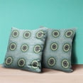 thumbnail image 3 of Amrita Sen Designs CAPL1129BrCDS-BL-20x20 20 x 20 in. Moonflower Mandala Broadcloth Indoor & Outdoor Blown & Closed Pillow - Blue, Green & Pink, 3 of 4