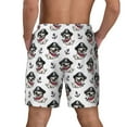 thumbnail image 4 of Balery Pirate Puppy Mens Swim Trunks Swim Shorts for Men Quick Dry Inseam Beach Shorts with Compression Liner Pocket-Small, 4 of 9