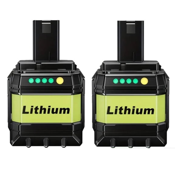 2Pack 18V 9.0Ah High Capacity Lithium Replacement for Ryobi 18V Battery Compatible with P108 P105 P102 P103 P107 P109 Cordless Tools