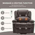 thumbnail image 4 of JONPONY Power Lift Recliner Chair Recliners for Elderly with Heat and Massage Recliner Chair for Living Room with Infinite Position and Side Pocket,USB Charge Port,Brown, 4 of 14