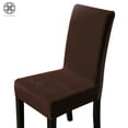 thumbnail image 2 of Luxtrada 4 Pack Velvet Stretch Dining Room Chair Covers Soft Removable Washable Chair Slipcovers Chair Protectors for Dining Room Wedding Banquet Decoration, 2 of 9