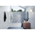 thumbnail image 3 of Glass Warehouse  58.25" x 20" Frameless Shower Bath Fixed Panel Polished Brass Brass Finish, 3 of 5