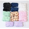 thumbnail image 3 of 10 Pcs Women Girls Spa Headband Sponge Face Wash Hair Band Wristband Flower Clips with 6pcs Spiral Hair Ties Set For Washing Face Makeup Skincare Hair Accessories, 3 of 5