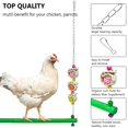 thumbnail image 4 of Columpio de madera para pollo, colorido juguete de pollo hecho a mano, juguete para loros y pájaros, percha de madera para pollo, gallinero, accesorios para gallinas grandes, entrenamiento de loros y pájaros Sailing Electrónica, 4 of 5