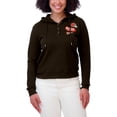 thumbnail image 4 of Women's WEAR by Erin Andrews Brown Cleveland Browns Waffle-Knit Pullover Hoodie, 4 of 4