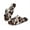 Black Brown Cow Print, variant on Frog Green Home Slippers Women Cozy Open Toe House Shoes Lightweight Slip On Bedroom Slippers Cute Women Footwear Indoor Home Slides Winter Sandals for Guest, 40-41