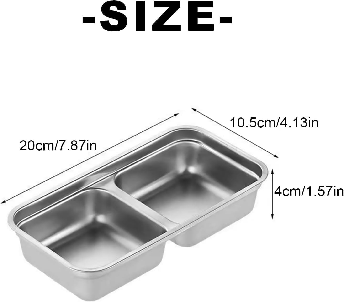 4PCS Reusable Snack Containers with Lids - Stainless Steel Bento Box - Stainless Steel Food Storage Containers - Dishwasher and Suitable for Work and Travel