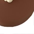 thumbnail image 3 of Travel Cushion Hairbrush Round Shaped Bear Decor Portable Folding Comb with Mirror coffee Color, 3 of 5