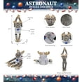 thumbnail image 3 of DolliBu Hanging Moose Astronaut Plush Toy - Super Soft Wild Life Astronaut Stuffed Animal Plush with Space Helmet and NASA Astronaut Suit, Cute Spaceman Doll Decor for Girls and Boys - 21 Inch, 3 of 8