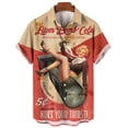 thumbnail image 3 of Camisas gráficas modernas para chicas para hombres, ropa con estampado 3D, camisas hawaianas de playa, blusas Y2K de manga corta, ropa vintage, blusa con solapa, 3 of 4