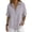 Light Gray, variant on Women Button Front Lapel Short Sleeve Shirt Casual Solid Top,Dark Blue,2XL