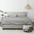 thumbnail image 3 of Linen Market 4 Piece Sheet Set Patterned, Full, Honeycomb Gray, 3 of 10