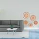 thumbnail image 2 of Elegante calcomanía de pared con hojas de de pared tejido de ratán único, decoración colgante para dormitorio, baño, pasillo, sa, 2 of 8