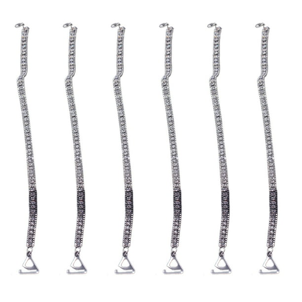 Correa de repuesto para sujetador para mujer, con diamantes de imitación, invisible, elástico, ajustable, extraíble, tirantes para los hombros, Tops, decoración de vestidos, multicolor