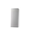 thumbnail image 1 of Justice Design CER-5960W-MAT Ambiance - Large ADA Rectangle with Perfs Closed Top Outdoor Wall Sconce Matte White Incandescent Choose Your Options, 1 of 7