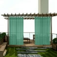 thumbnail image 5 of Beollynier 4.3 FT Waterproof Outdoor Sheer Curtain with Rod Pocket Light Filtering All Weather White for Patio Gazebo Porch Pavilion Decor, 5 of 6