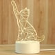 thumbnail image 4 of Lámpara LED Nocturna de Animales con Alimentación USB, Lámpara de Ilusión Visual 3D, Decoración de Dormitorio de Bajo Consumo para Sala de Estar, Iluminación Ambiental para el Hogar, Paquete de 1., 4 of 6
