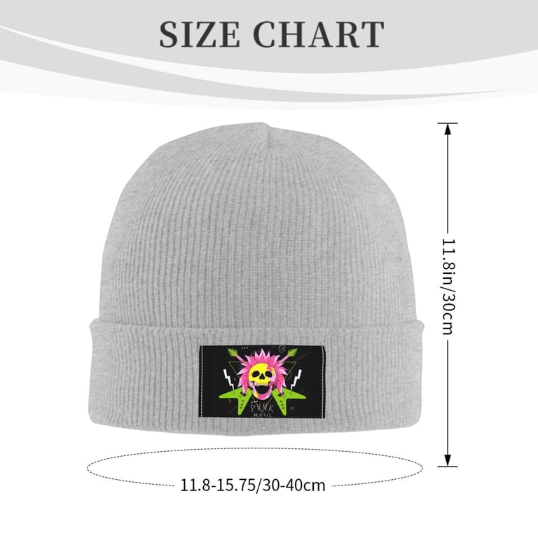 ZICANCN Punk Rock Playing Music Knit Beanie Hat, Winter Cap Soft