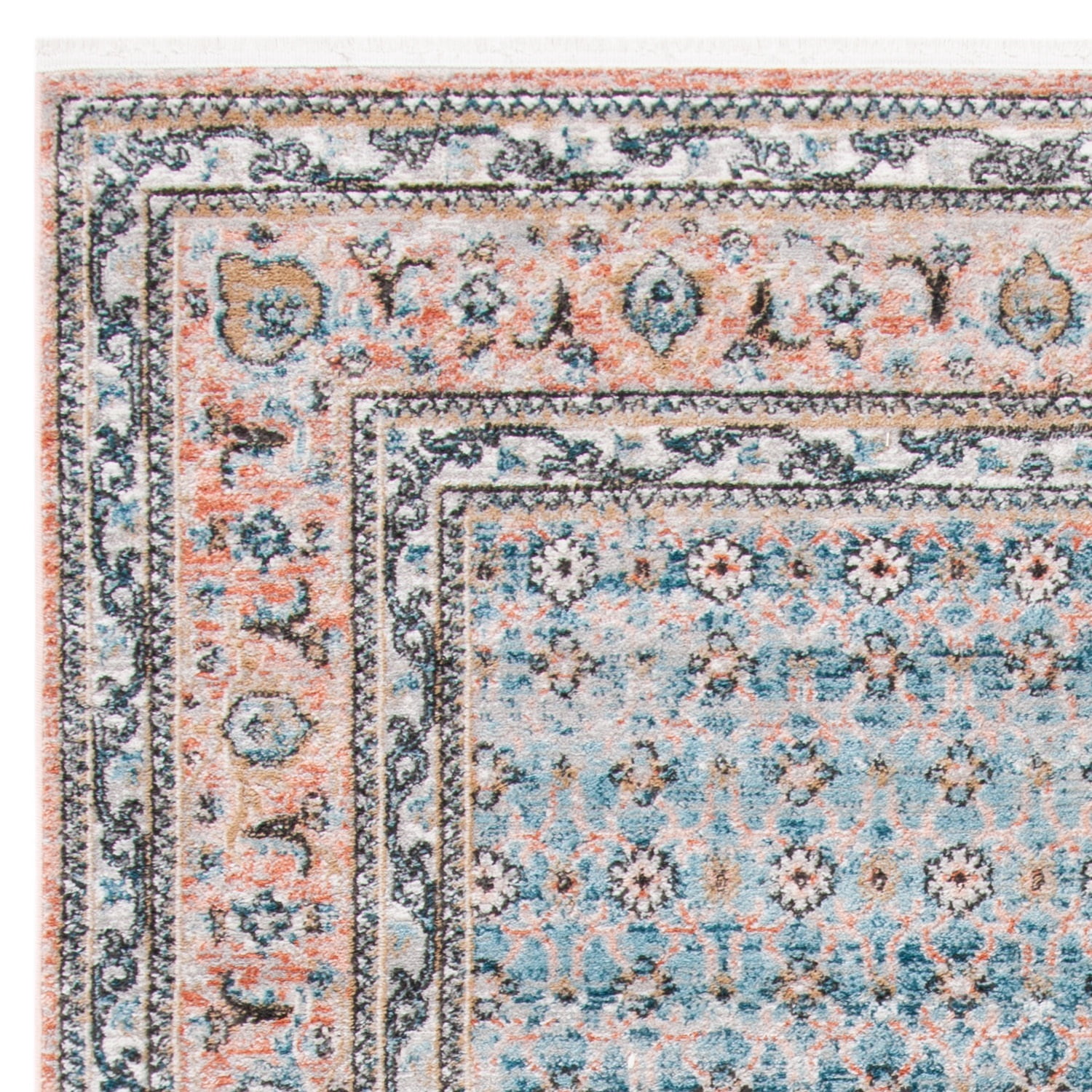 SAFAVIEH Shivan Collection SHV722M Blue / Rose Rug