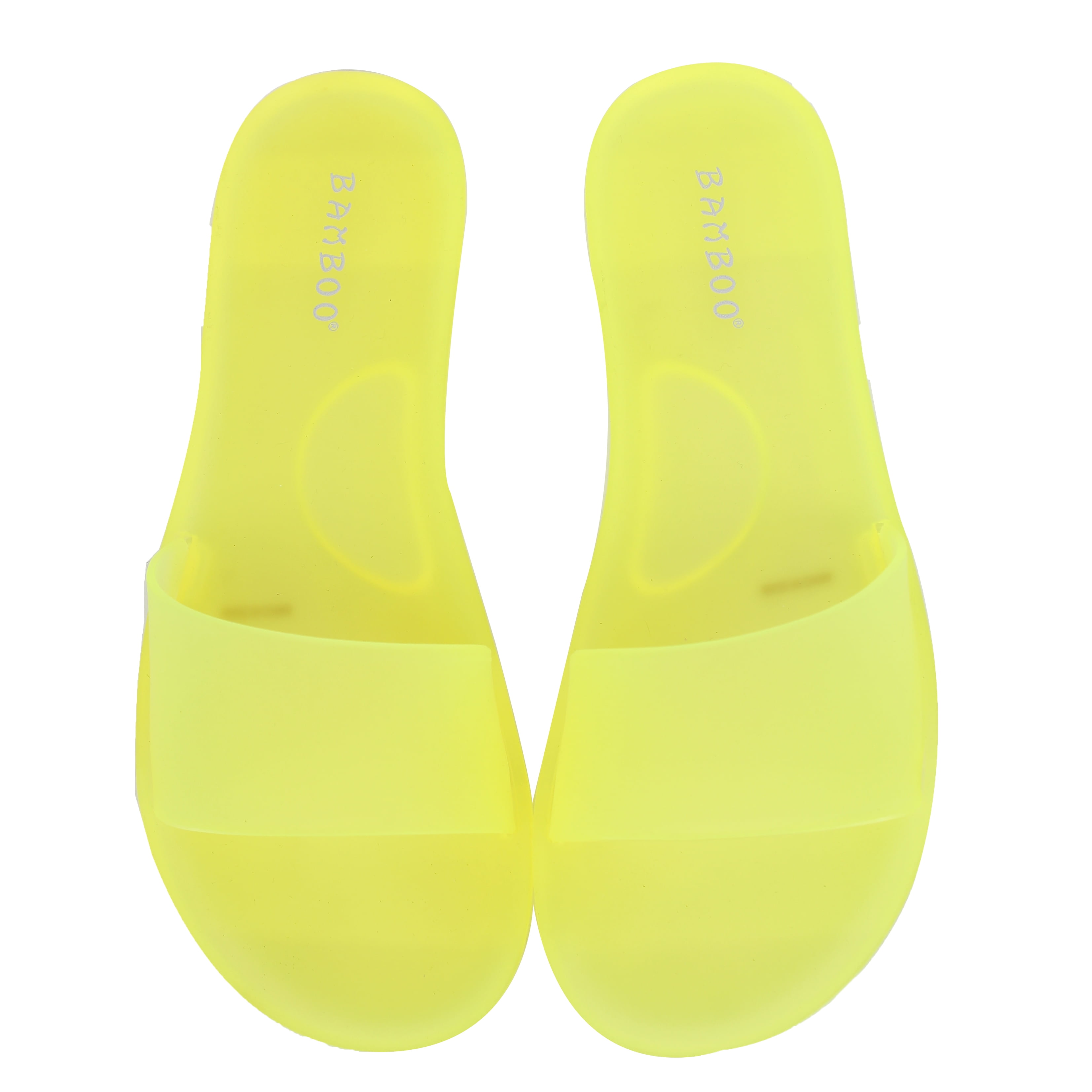 women's clear jelly flip flops