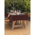 thumbnail image 3 of Outdoor Tablecloths with Umbrella Hole & Zipper, Cherry Blossoms Tablecloth Rectangle 60x84 Inch, Japanese Spring Floral Leaves Rustic Brown Waterproof Table Cloth, Patio/Pool/Picnic Table Covers, 3 of 8
